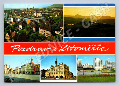 Pohlednice Litoměřice koláž pohledů (TP2050)