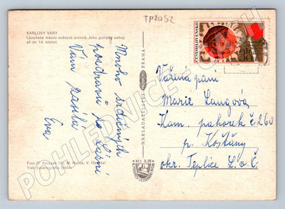 Pohlednice Karlovy Vary koláž památek (TP2052)