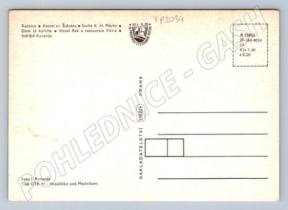 Pohlednice Litoměřice koláž památek a sídliště (TP2054)