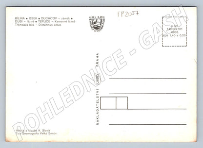 Pohlednice Teplicko mapa a vyhledy 1963 (TP2057)