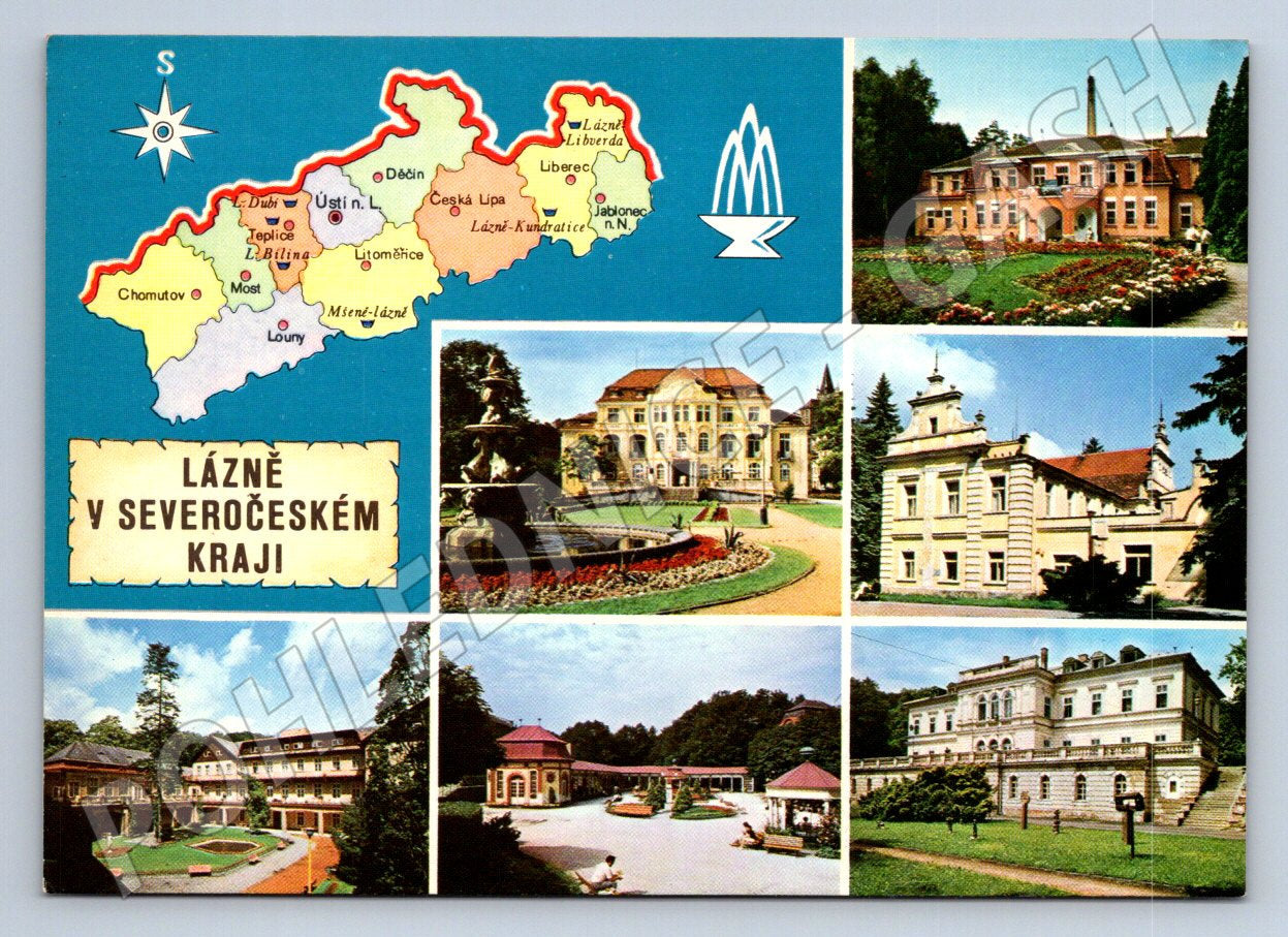 Pohlednice Severočeský kraj lázně (TP2058)