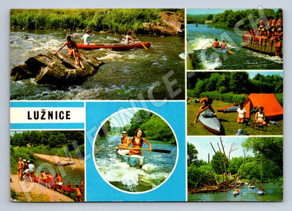 Pohlednice Lužnice vodáci kempování (TP2059)