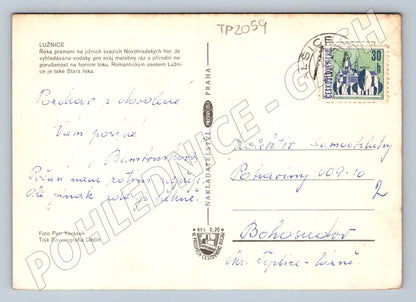 Pohlednice Lužnice vodáci kempování (TP2059)