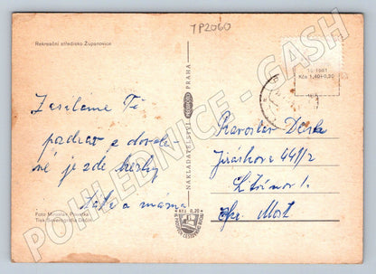 Pohlednice Županovice Slapská přehrada 1981 (TP2060)