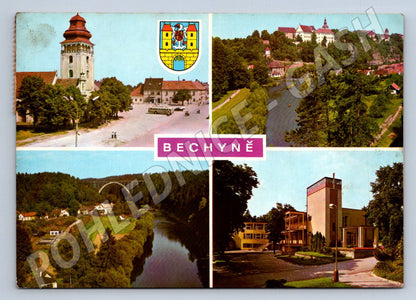 Pohlednice Bechyně více pohledů 1968 (TP2068)