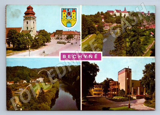 Pohlednice Bechyně více pohledů 1968 (TP2068)