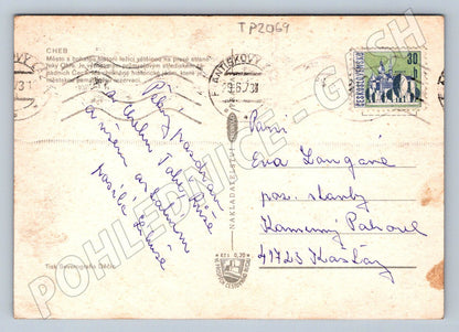 Pohlednice Cheb různé pohledy 1971 (TP2069)