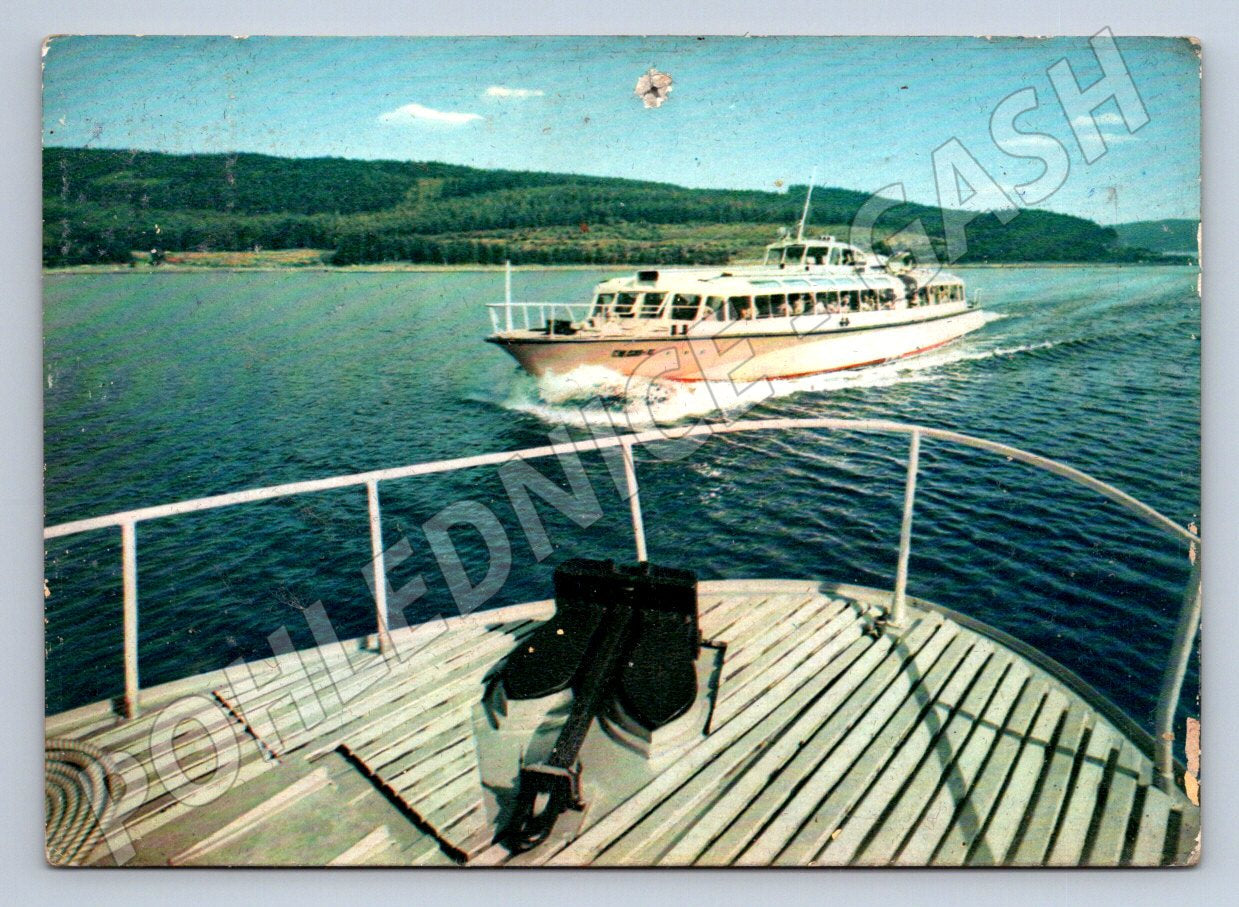 Pohlednice Lipenské jezero lodě 1966 (TP2078)
