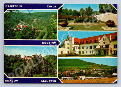 Pohlednice ČSSR Rabštejn Žihle Nečtiny Krašov Manětín (TP2080)