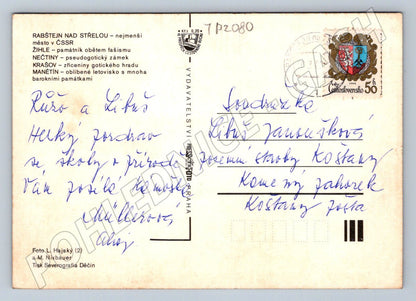 Pohlednice ČSSR Rabštejn Žihle Nečtiny Krašov Manětín (TP2080)