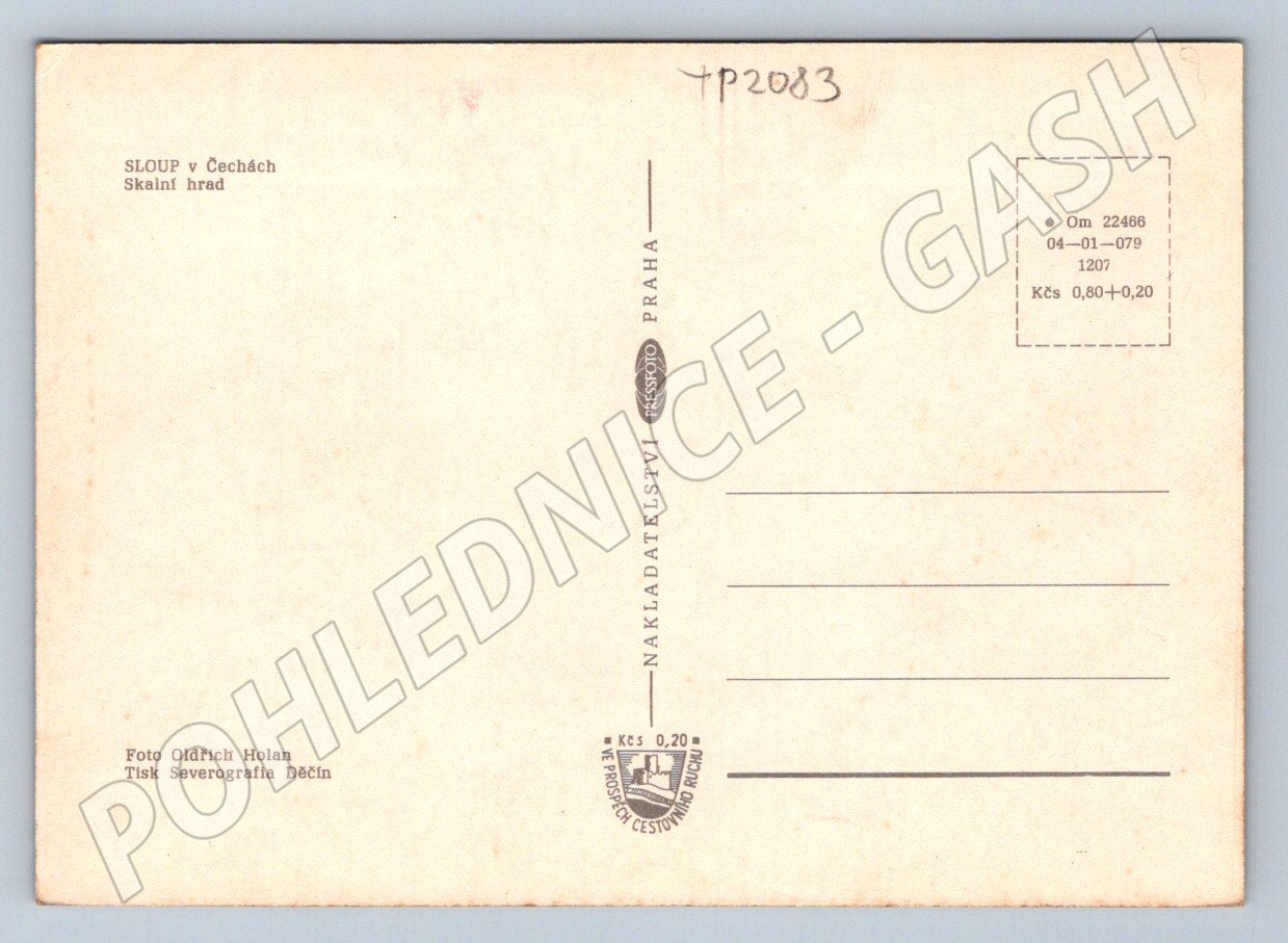 Pohlednice Sloup v Čechách Skalní hrad (TP2083)