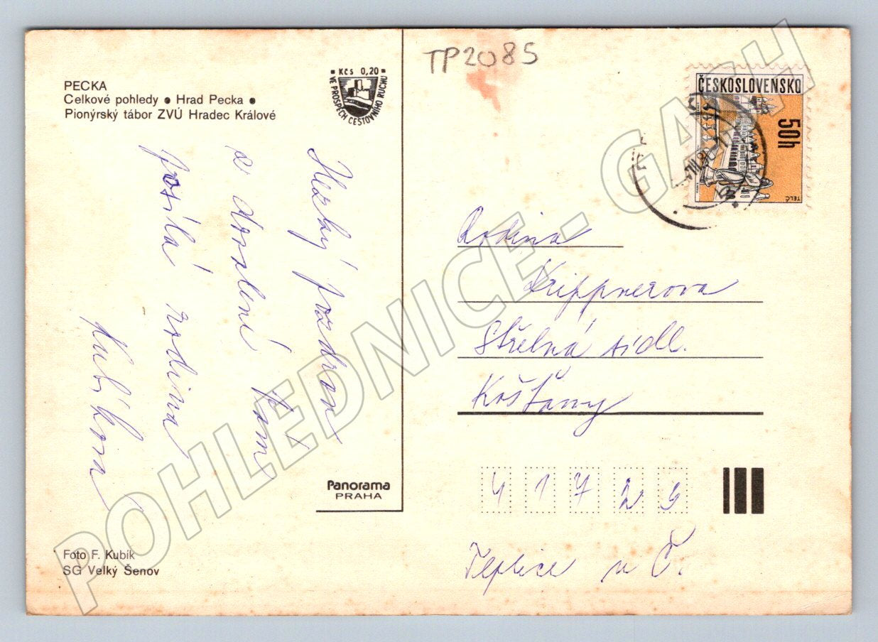 Pohlednice Pecka různé pohledy (TP2084)