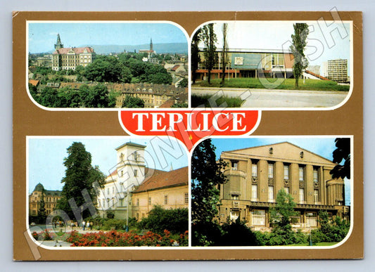 Pohlednice Teplice panorama město 1982 (TP2087)