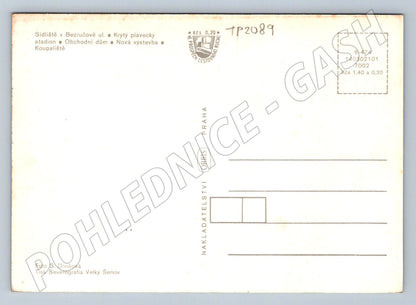 Pohlednice Litvínov sídliště, bazén, obchodní dům (TP2089)
