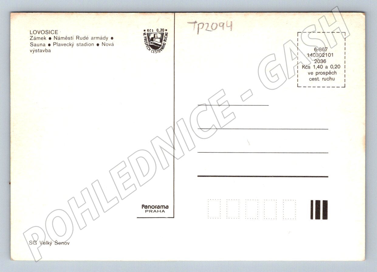 Pohlednice Lovosice městské scény (TP2094)