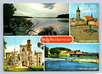Pohlednice Českobudějovicko Bezdrev Hluboká Týn n.V. 1977 (TP2096)