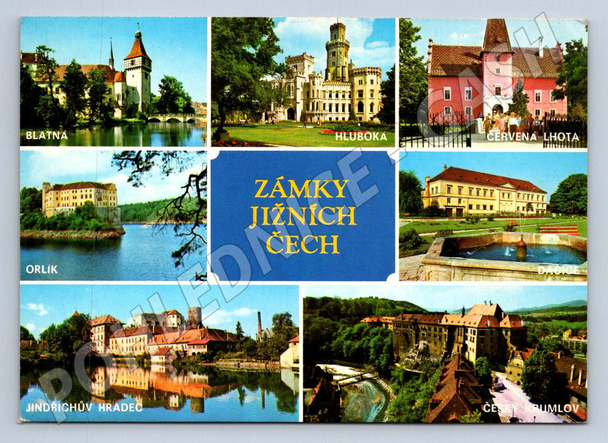 Pohlednice Jižní Čechy Zámky (TP2097)