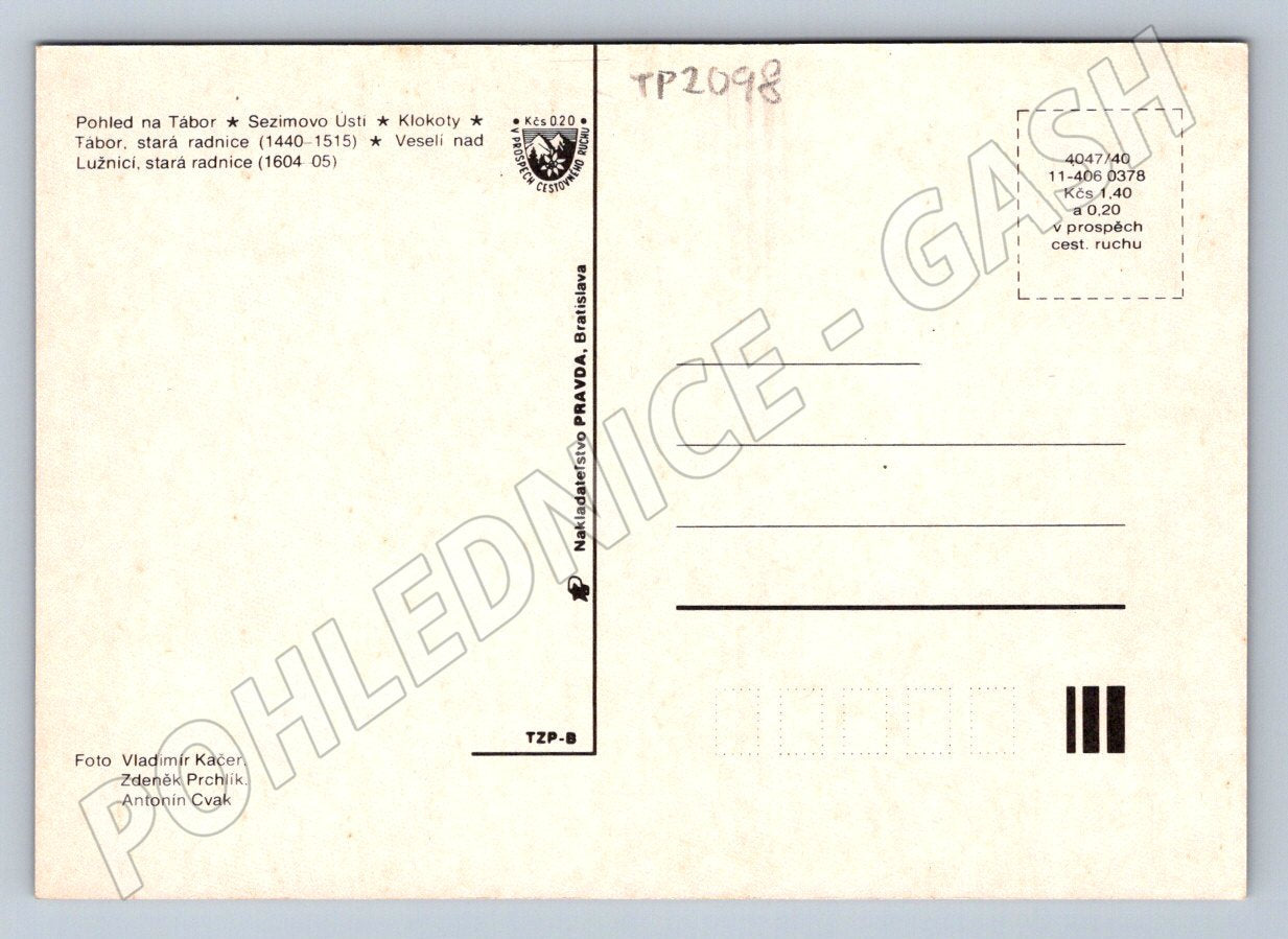 Pohlednice Táborsko koláž měst (TP2098)