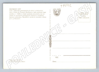 Pohlednice Sezimovo Ústí paneláky sídliště c. 1979 (TP2102)