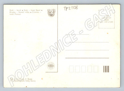 Pohlednice Teplicko Krušné hory multi-view 1989 (TP2108)