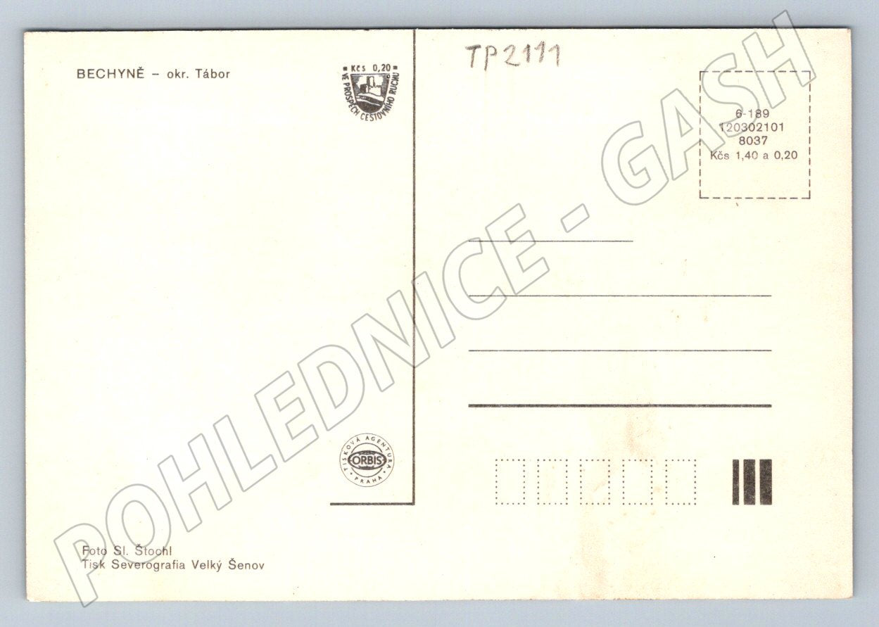 Pohlednice Bechyně více pohledů (TP2111)