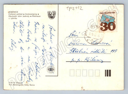 Pohlednice Jesenice celkový pohled 1968 (TP2112)