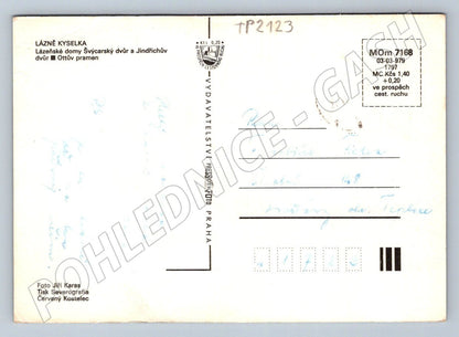 Pohlednice Lázně Kyselka lázeňské domy 1979 (TP2123)