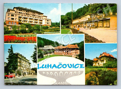 Pohlednice Luhačovice lázně různé pohledy (TP2124)