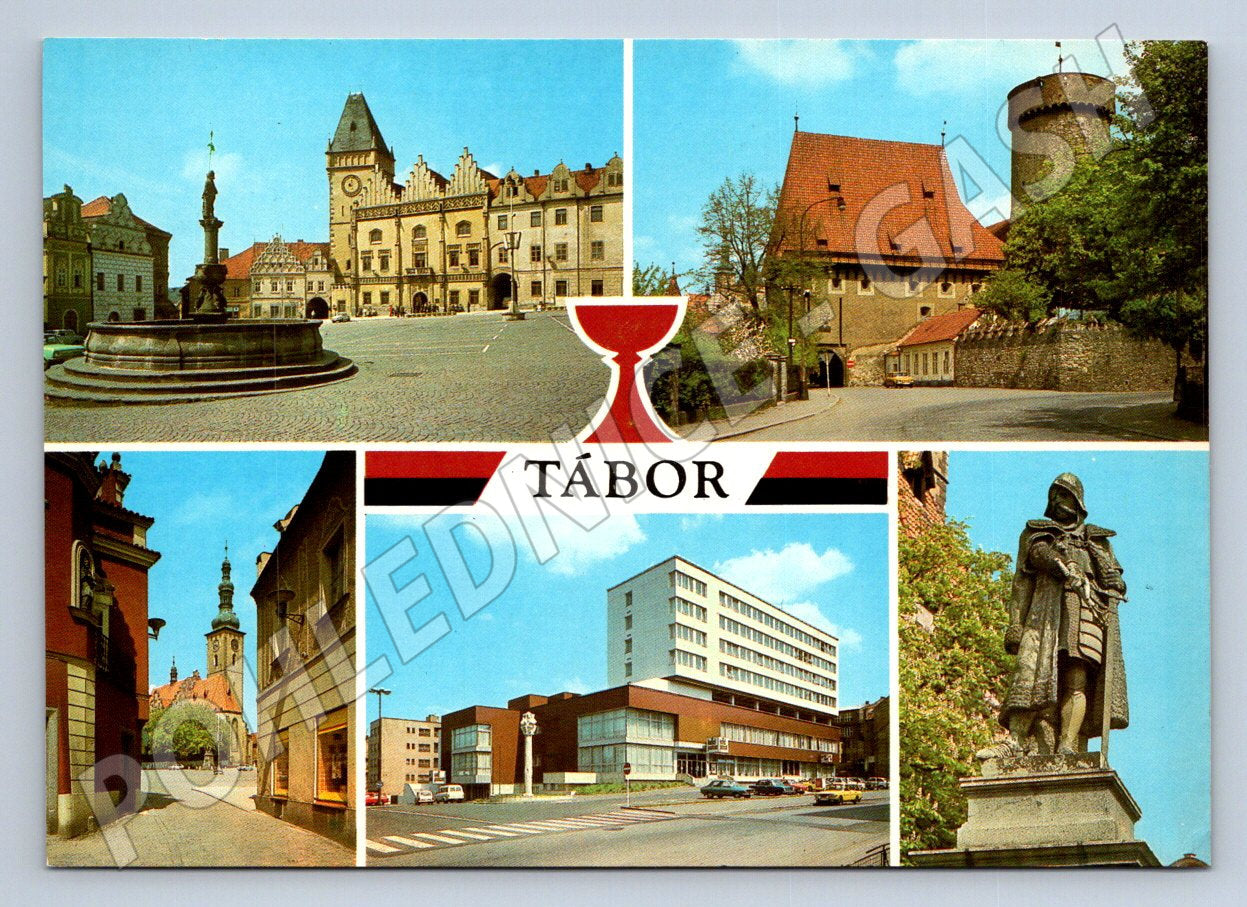 Pohlednice Tábor různé pohledy (TP2126)