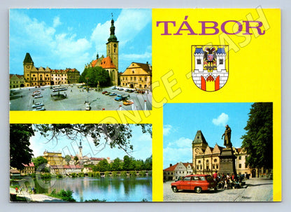 Pohlednice Tábor různé pohledy kolem 1980 (TP2127)