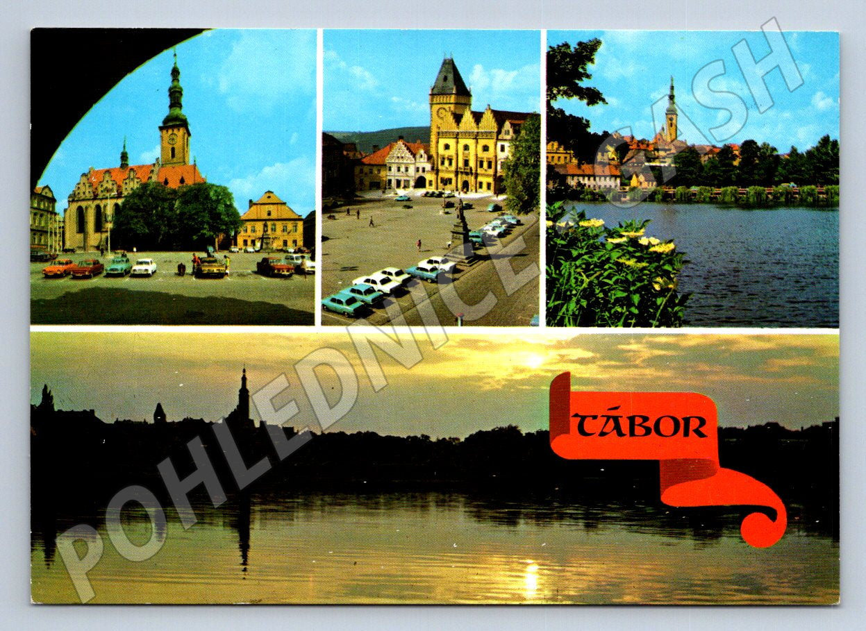 Pohlednice Tábor různé pohledy 1970s (TP2128)