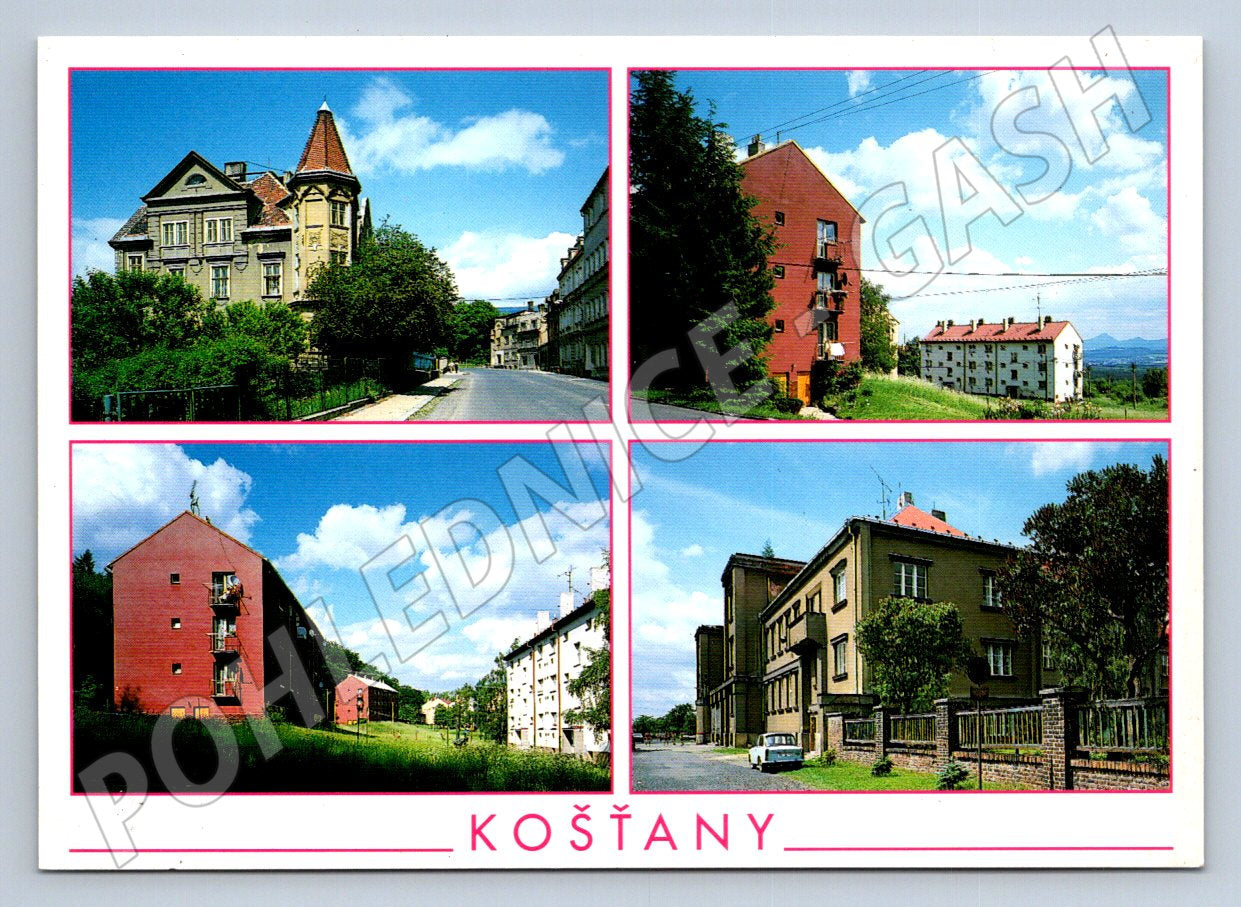 Pohlednice Košťany více záběrů (TP2136)