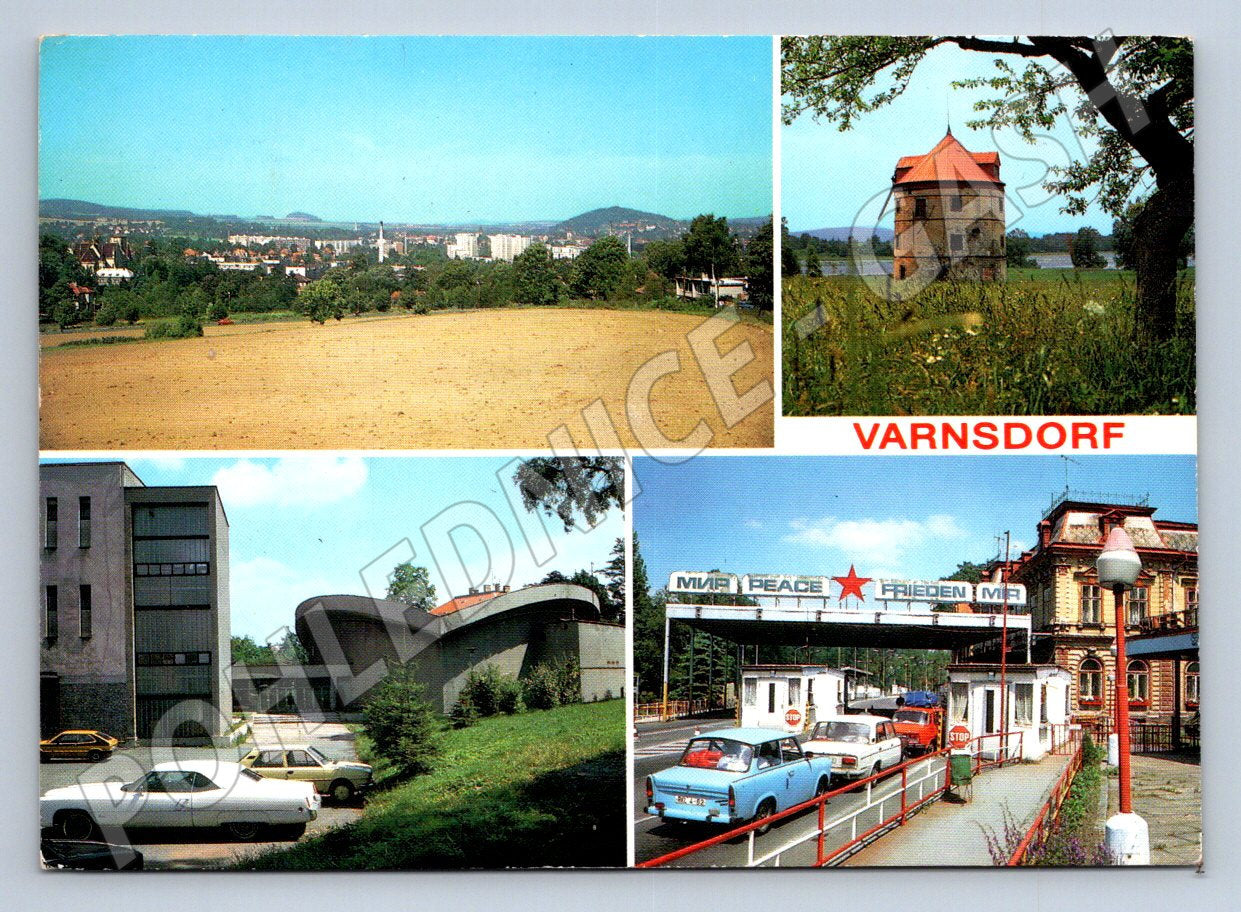 Pohlednice Varnsdorf památky hraniční přechod 1990 (TP2142)