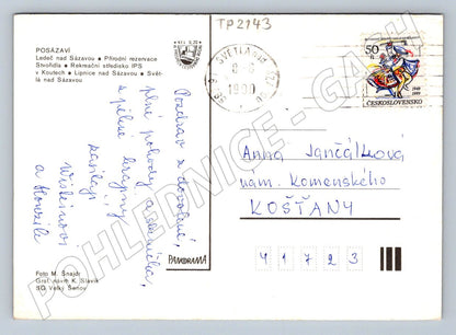 Pohlednice Posázaví různé pohledy a mapa 1969 (TP2143)
