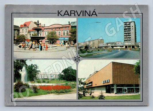 Pohlednice Karviná městské motivy 1987 (TP2146)