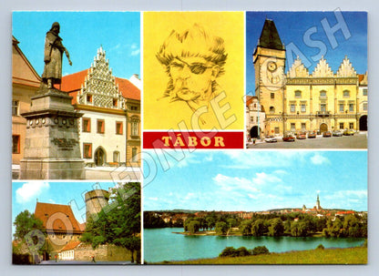Pohlednice Tábor Jan Žižka náměstí jezero (TP2153)