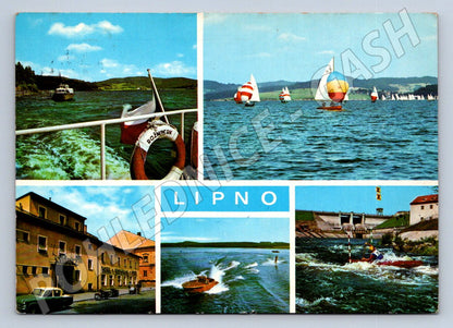 Pohlednice Lipno přehrada a vodní sporty 1969 (TP2156)