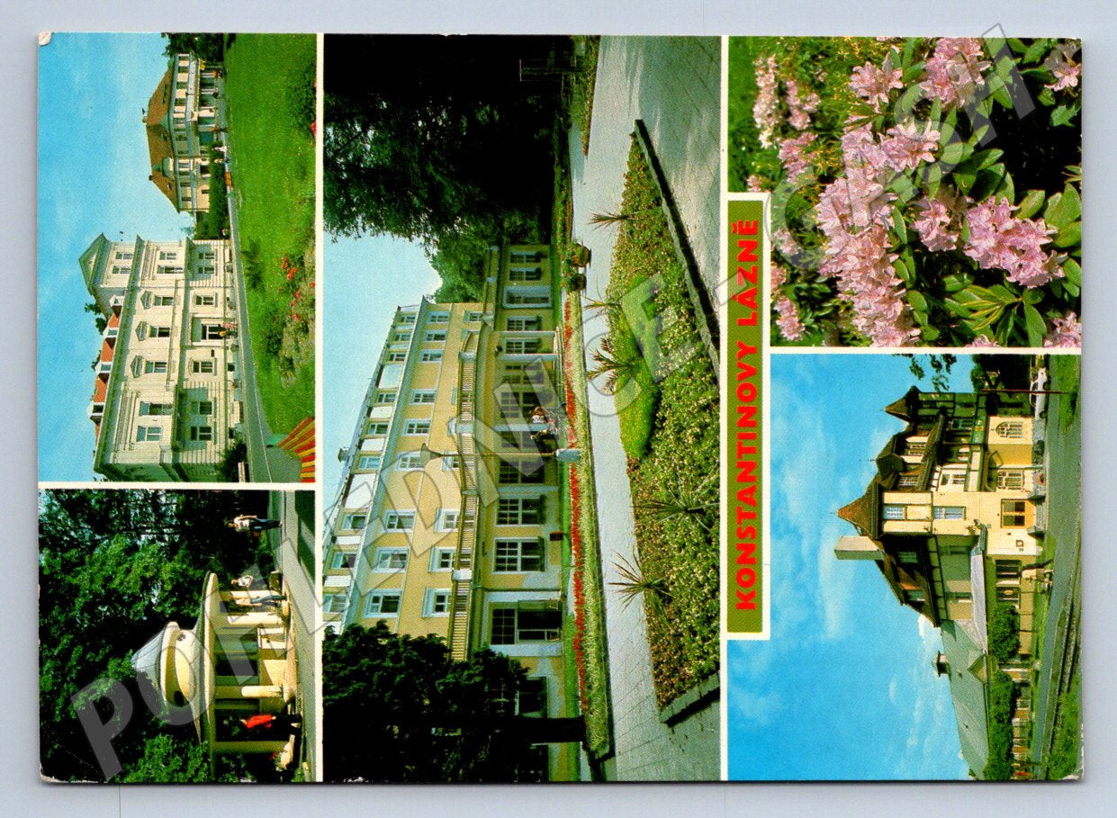 Pohlednice Konstantinovy Lázně koláž 1942 (TP2172)