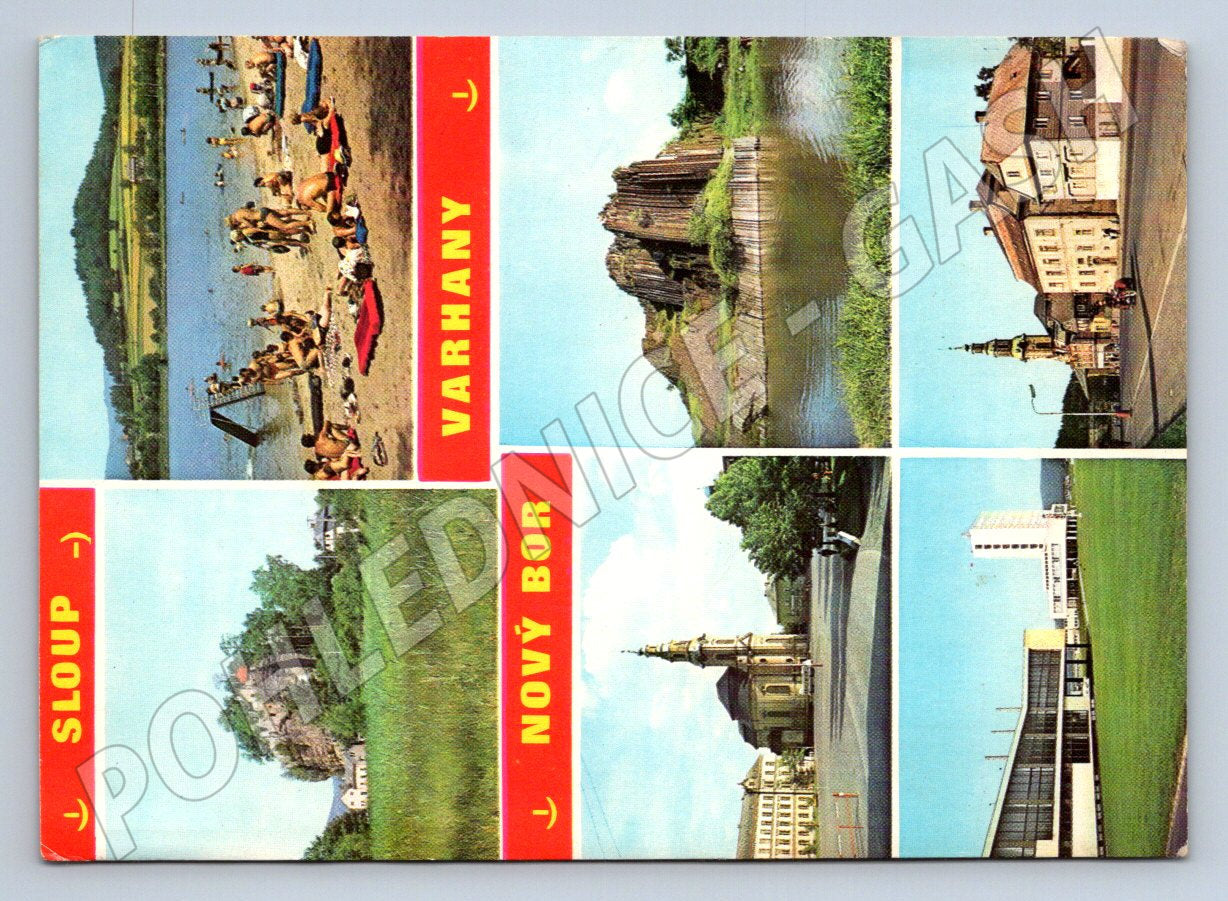 Pohlednice Sloup Varhany Nový Bor 1973 (TP2173)