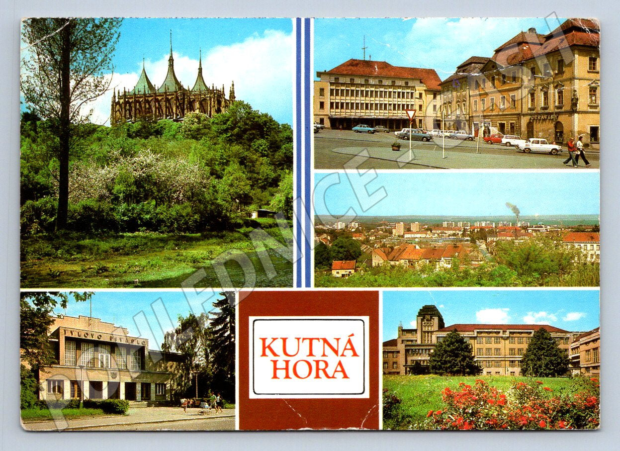 Pohlednice Kutná Hora multi-view 1978 (TP2180)