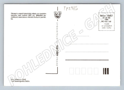 Pohlednice Tábor koláž motivů 1989 (TP2185)