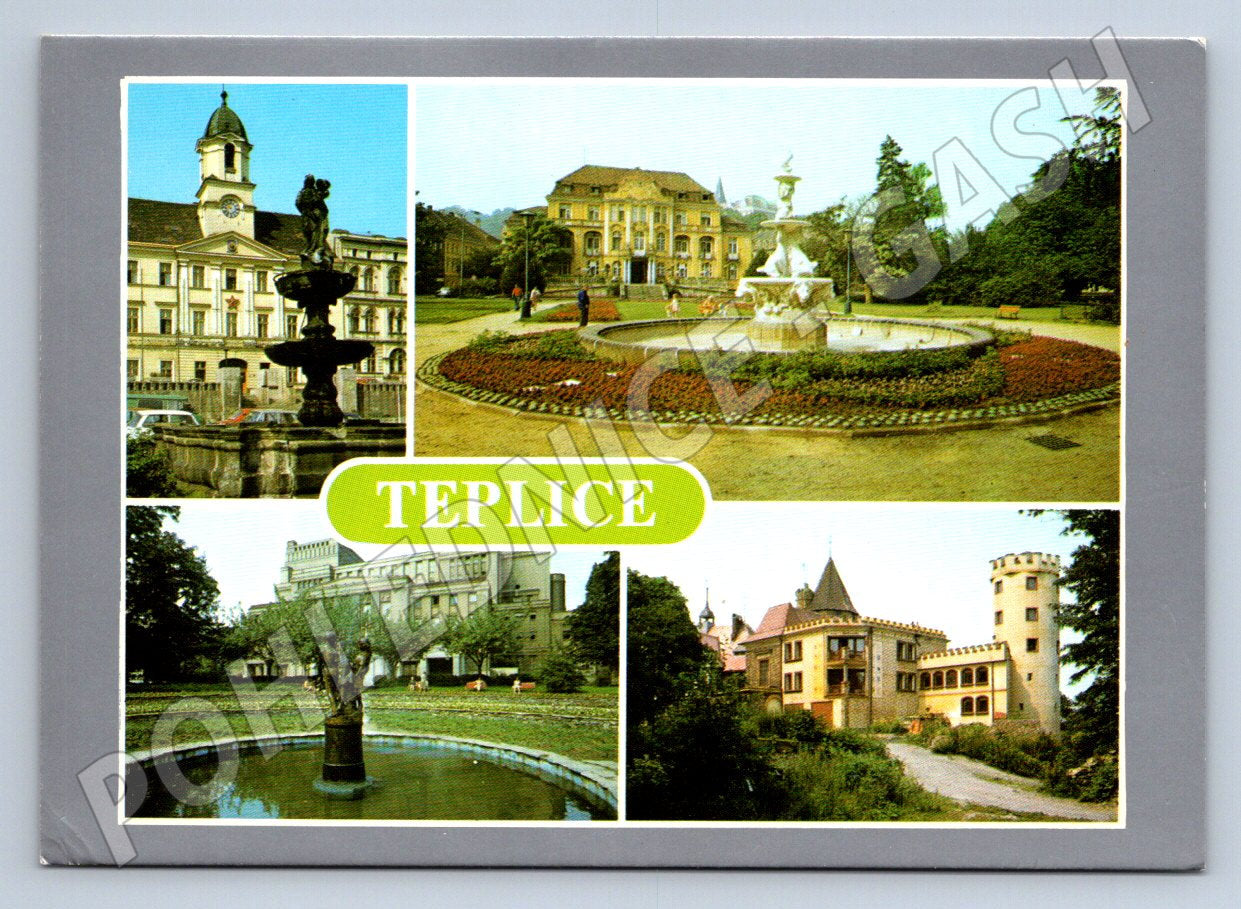 Pohlednice Teplice město a zámek (TP2194)