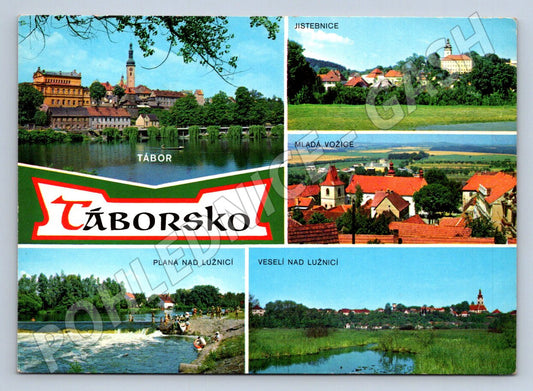 Pohlednice Táborsko, Jistebnice, Mladá Vožice a okolí 197x (TP2205)