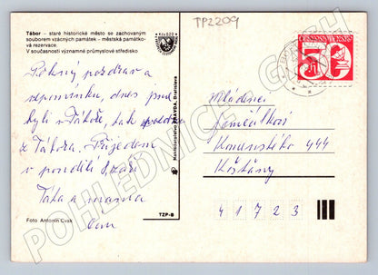 Pohlednice Tábor různé pohledy po 1950 (TP2209)