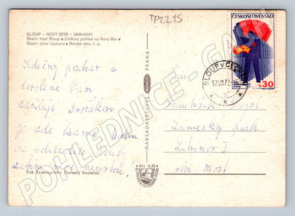 Pohlednice Sloup Nový Bor Varhany 1972 (TP2215)