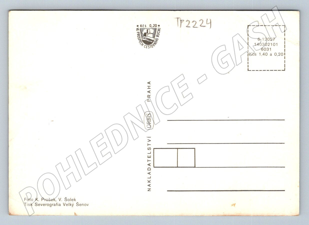 Pohlednice Bílina koláž pamětihodností (TP2224)