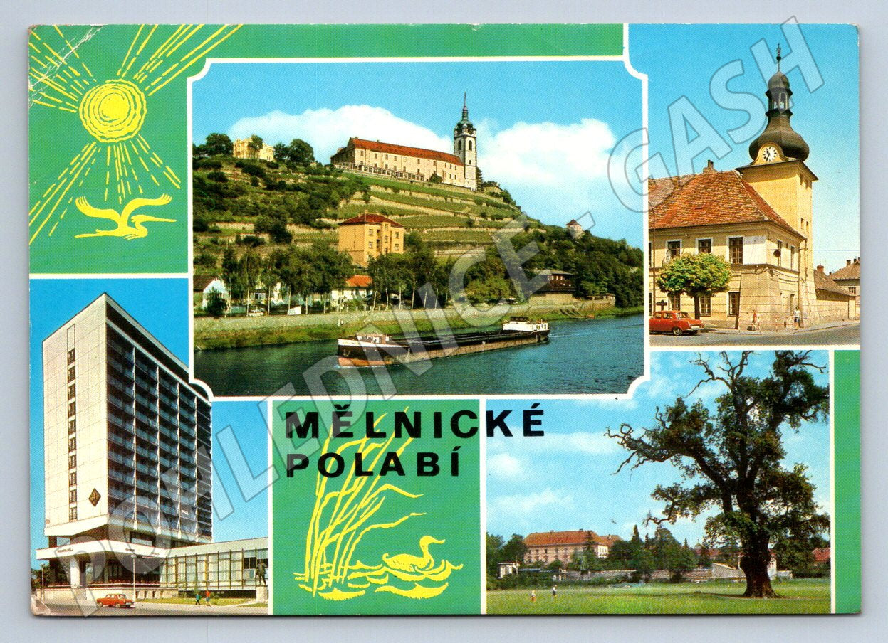 Pohlednice Mělnické Polabí vícesnímková (TP2225)