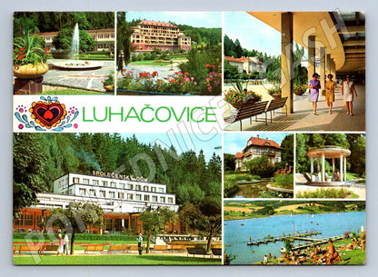 Pohlednice Luhačovice různé pohledy 1973 (TP2229)