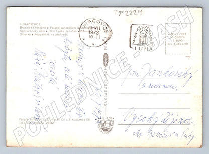 Pohlednice Luhačovice různé pohledy 1973 (TP2229)