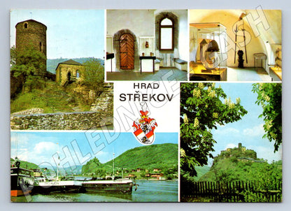 Pohlednice Hrad Střekov Labe řeka 1973 (TP2231)